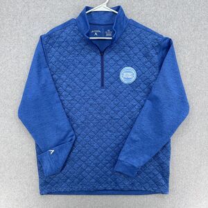 Detroit Pistons Pullover Mens XL Blue 1/4 Zip Antigua